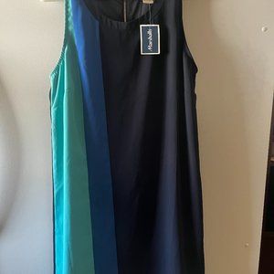 NEW} Mercer & Madison Blue Shift Dress, Shades of Blue, Size 8